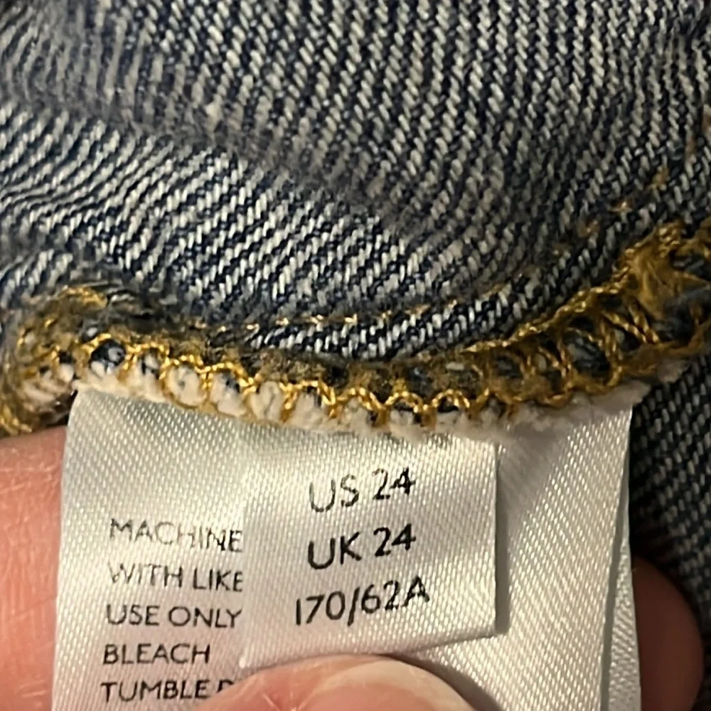 Free People We The Free 24 Denim Pocket / Zipper Skirt - Size 24 US - Picture 12 of 16